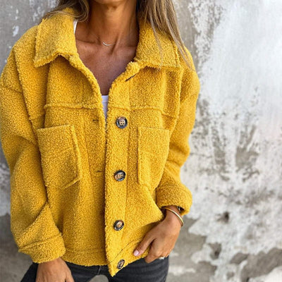 Hélène | Veste courte boutonnée chaude